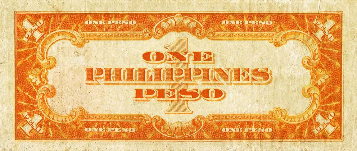 Back of Philippines p89b: 1 Peso from 1941