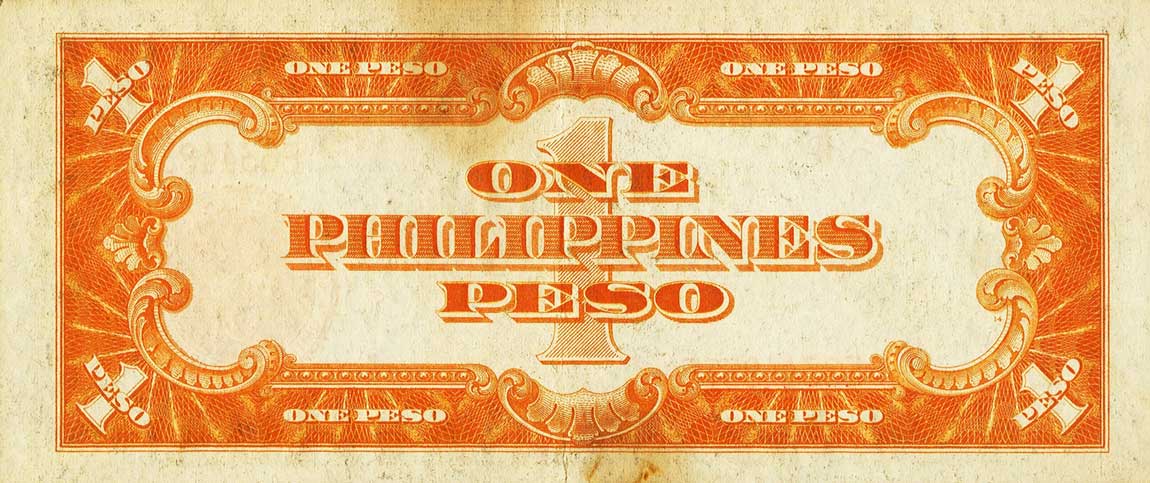 Back of Philippines p89c: 1 Peso from 1941
