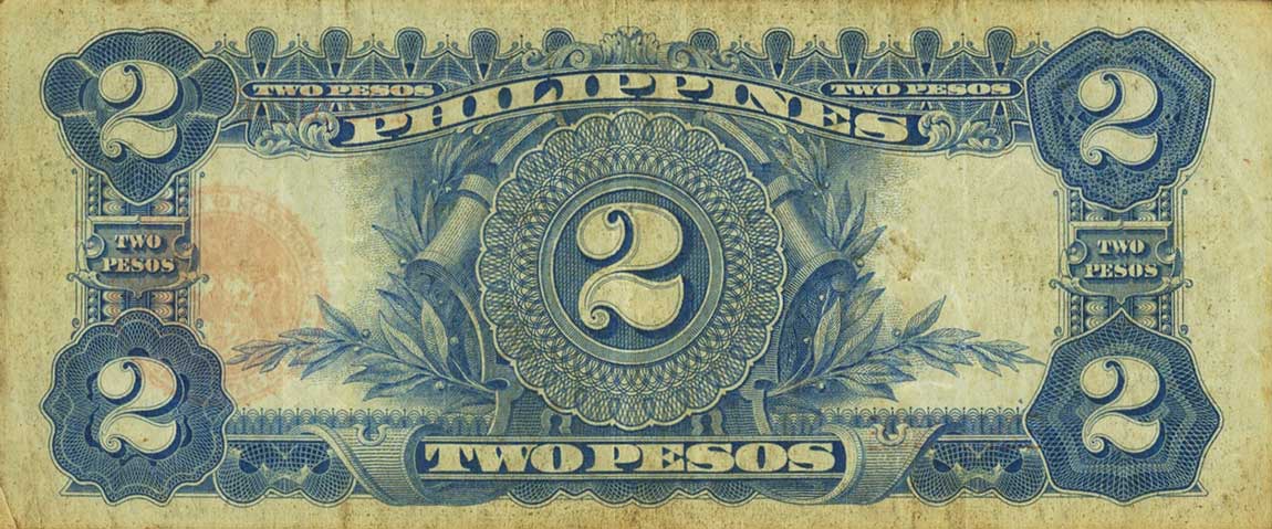 Back of Philippines p90a: 2 Pesos from 1941