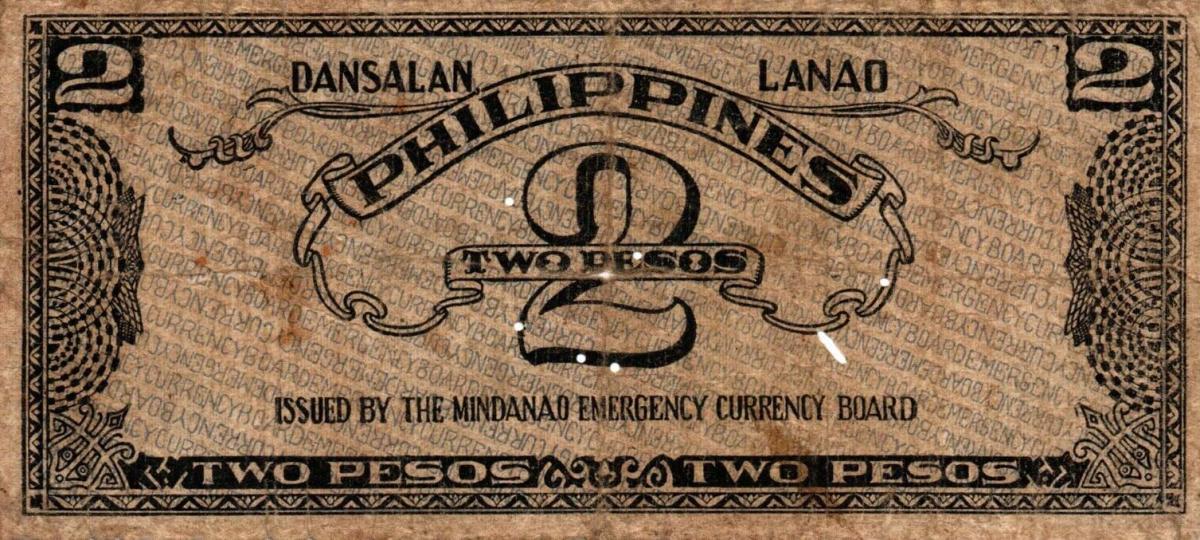 Back of Philippines pS471: 2 Pesos from 1942