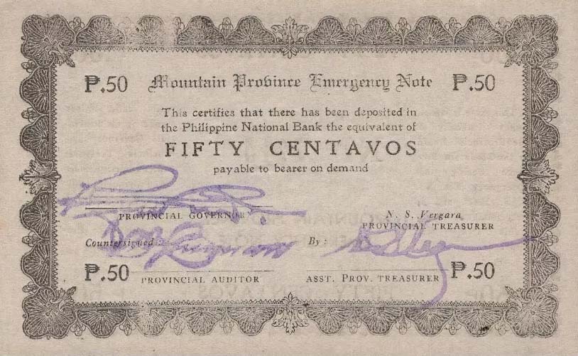 Front of Philippines pS594a: 50 Centavos from 1942