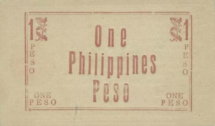 Front of Philippines pS668a: 1 Peso from 1944