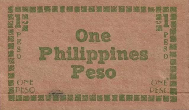 Back of Philippines pS673: 1 Peso from 1944