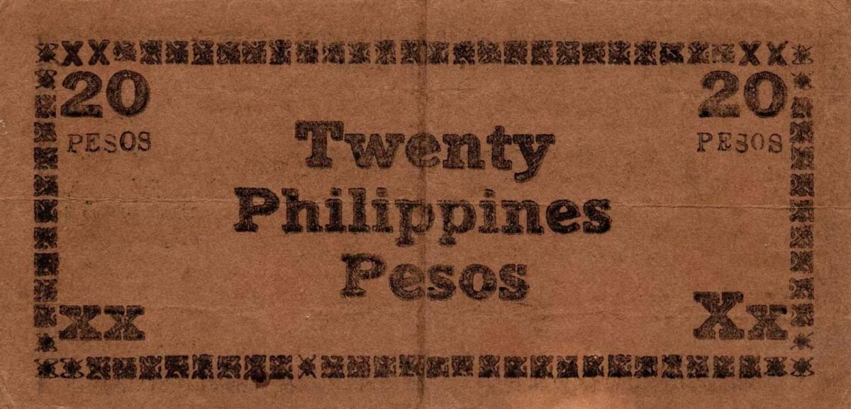 Back of Philippines pS680a: 20 Pesos from 1944