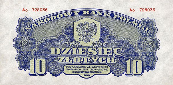 Front of Poland p111a: 10 Zlotych from 1944