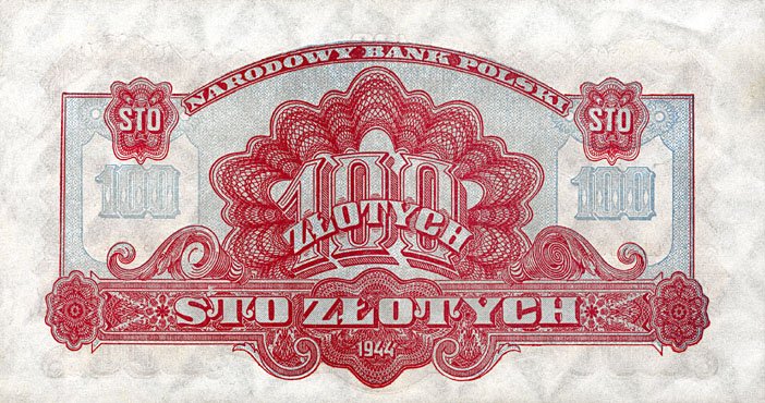 Back of Poland p117a: 100 Zlotych from 1974
