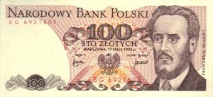 p143b from Poland: 100 Zlotych from 1976