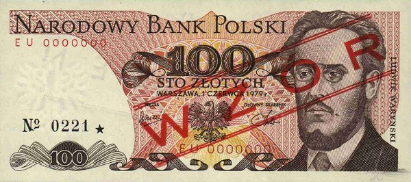 Front of Poland p143s3: 100 Zlotych from 1979