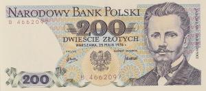 p144a from Poland: 200 Zlotych from 1976