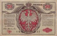 p14 from Poland: 20 Marek from 1917