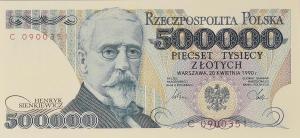 p156a from Poland: 500000 Zlotych from 1990