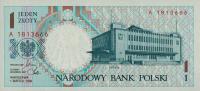 p164b from Poland: 1 Zloty from 1990