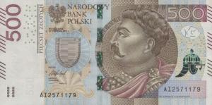 p190b from Poland: 500 Zlotych from 2017