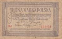 p19 from Poland: 1 Marka from 1919