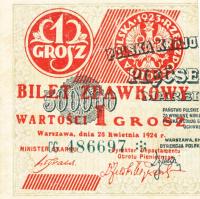 p42a from Poland: 1 Grosz from 1924