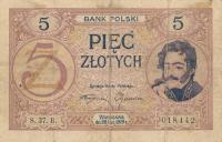 p53 from Poland: 5 Zlotych from 1919