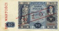 p77s from Poland: 20 Zlotych from 1936