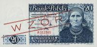 p83s from Poland: 20 Zlotych from 1939