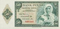 p88r from Poland: 50 Zlotych from 1939