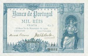 p106 from Portugal: 1 Mil Reis from 1917