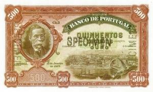 p138 from Portugal: 500 Escudos from 1925