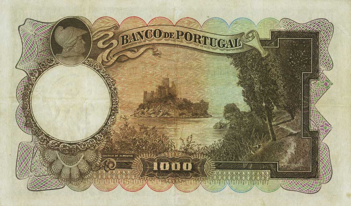 Back of Portugal p148: 1000 Escudos from 1932