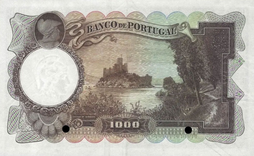 Back of Portugal p148r: 1000 Escudos from 1932