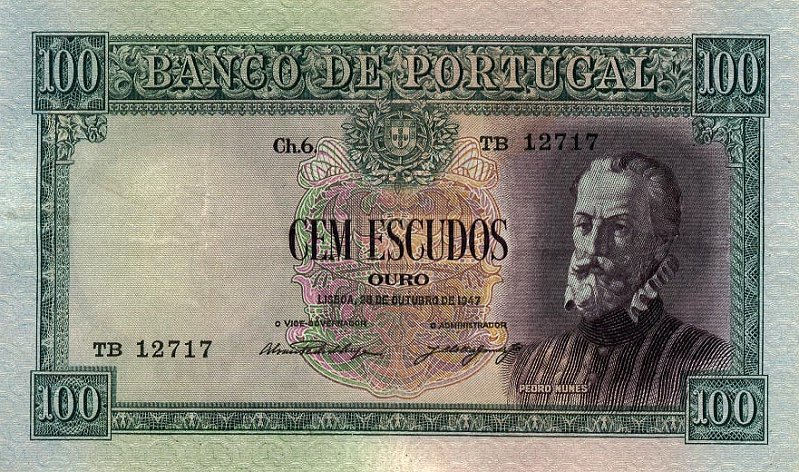 Front of Portugal p159a: 100 Escudos from 1947