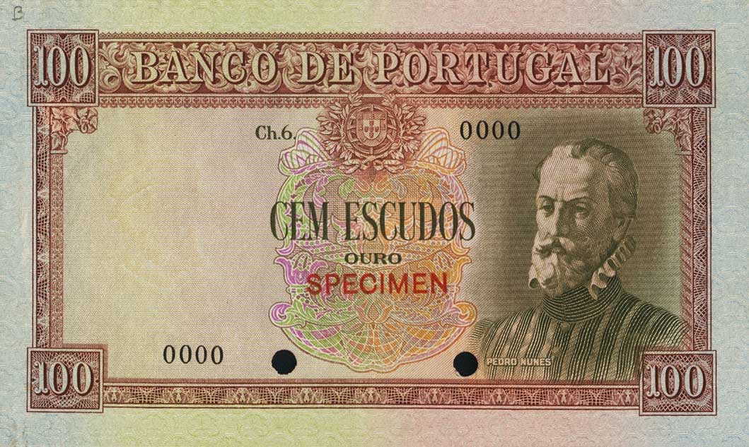 Front of Portugal p159ct: 100 Escudos from 1947