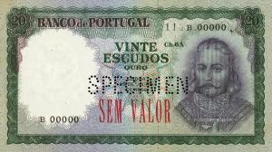 Gallery image for Portugal p163s: 20 Escudos