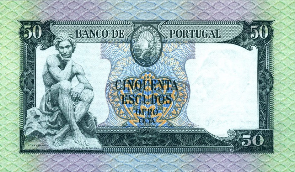 Back of Portugal p164: 50 Escudos from 1960