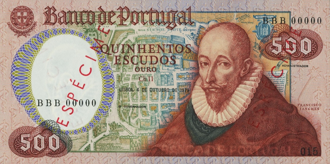 Front of Portugal p177s: 500 Escudos from 1979