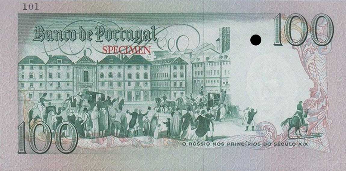 Back of Portugal p178ct: 100 Escudos from 1980