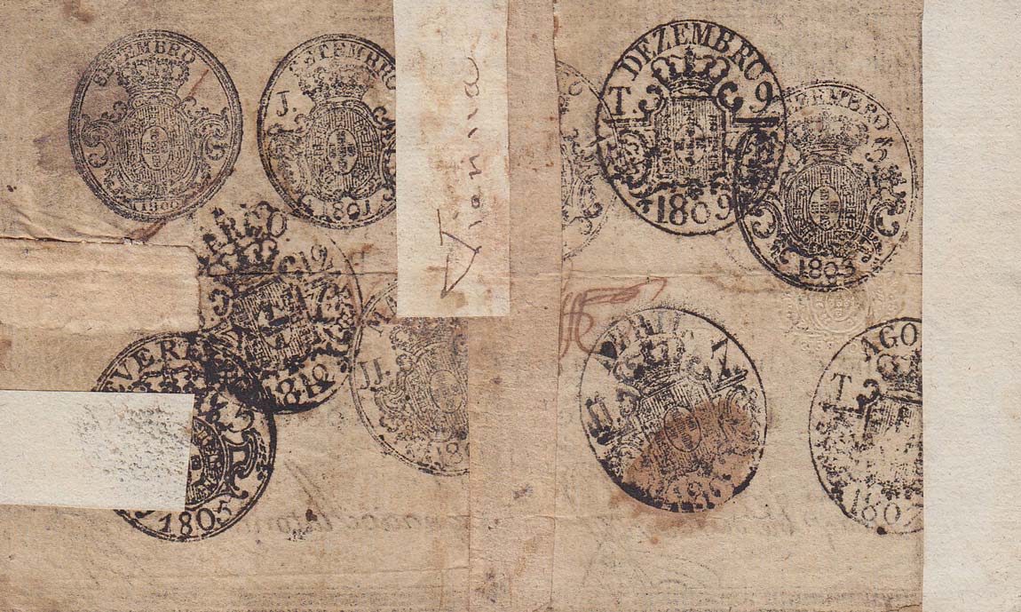 Back of Portugal p23: 5000 Reis from 1826