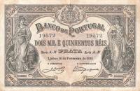 p74 from Portugal: 2.5 Mil Reis from 1893