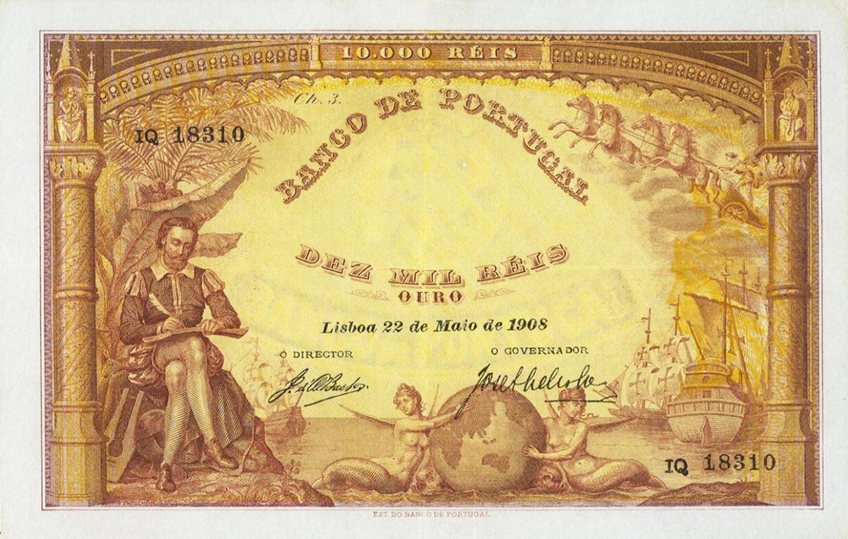 Front of Portugal p81a: 10 Mil Reis from 1902