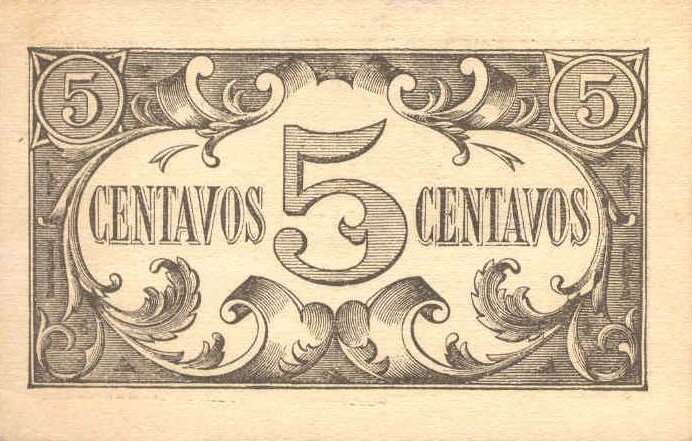 Back of Portugal p99: 5 Centavos from 1918