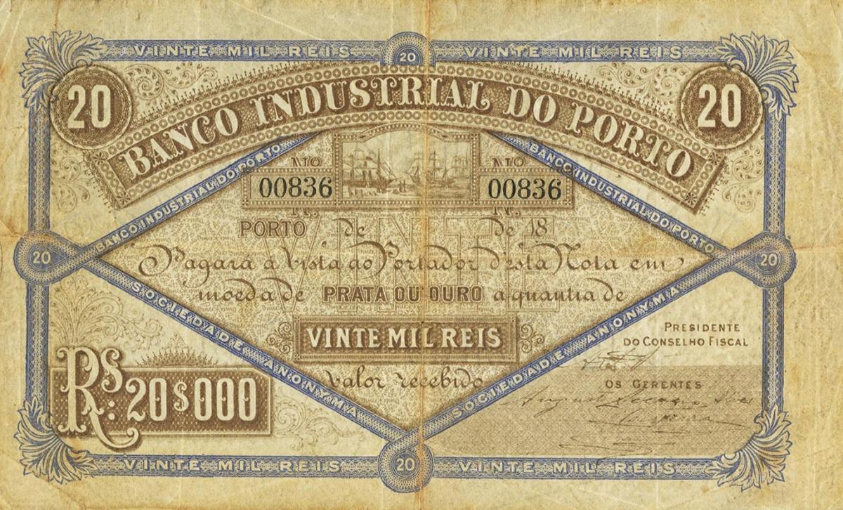 Front of Portugal pS182: 20000 Reis from 1800