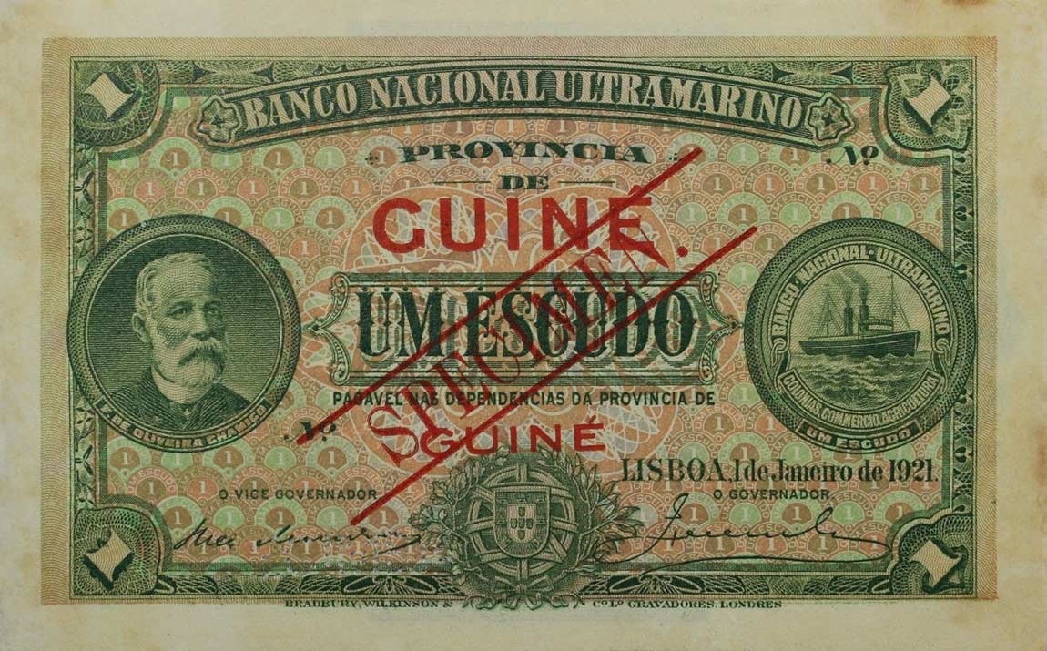 Front of Portuguese Guinea p12s: 1 Escudo from 1921