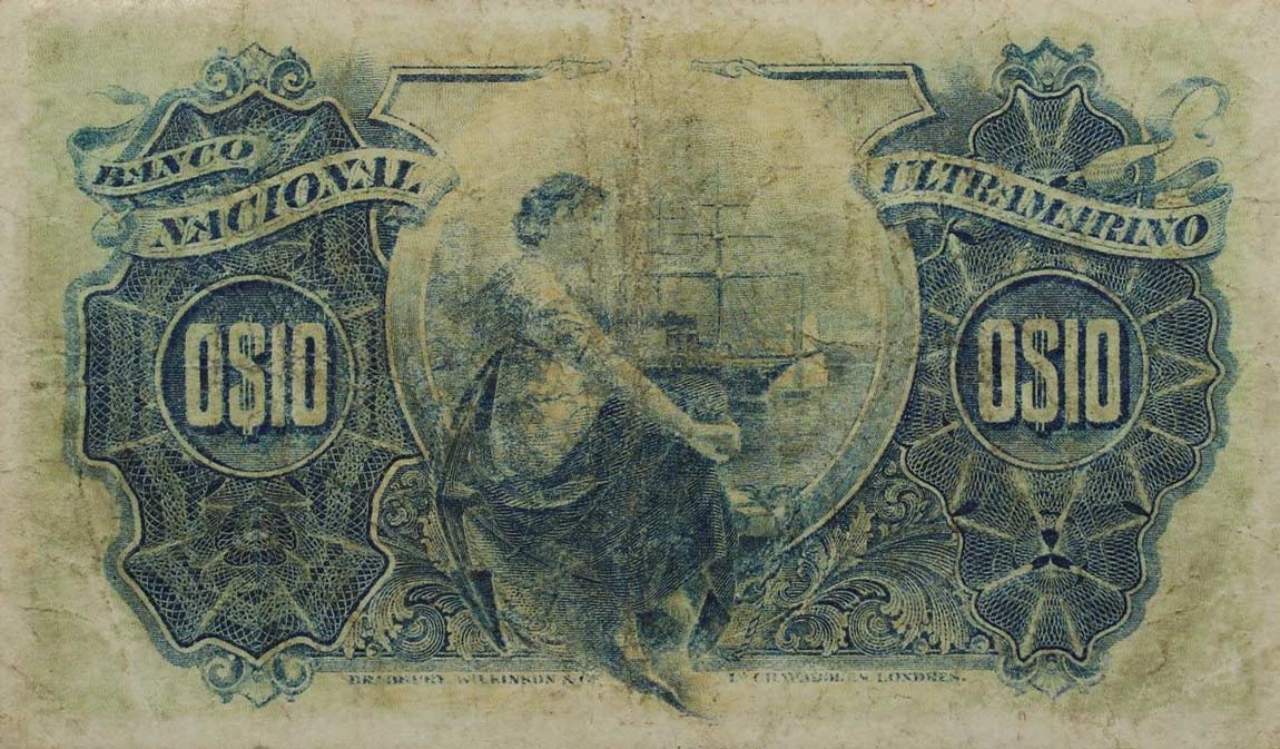 Back of Portuguese Guinea p6: 10 Centavos from 1914