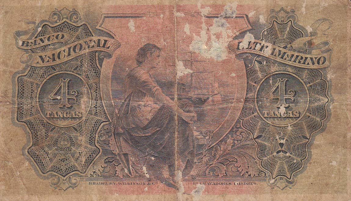 Back of Portuguese India p14: 50 Rupia from 1899