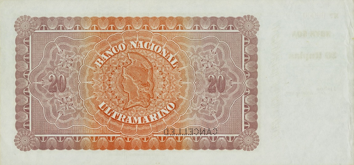 Back of Portuguese India p17s: 20 Rupia from 1906