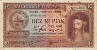 p36a from Portuguese India: 10 Rupia from 1945