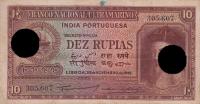 p36x from Portuguese India: 10 Rupia from 1945