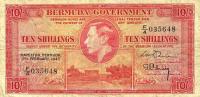 p15 from Bermuda: 10 Shillings from 1947