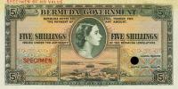 p18ct from Bermuda: 5 Shillings from 1952