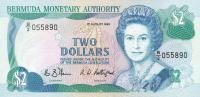 p34b from Bermuda: 2 Dollars from 1989