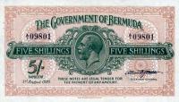 p3a from Bermuda: 5 Shillings from 1920