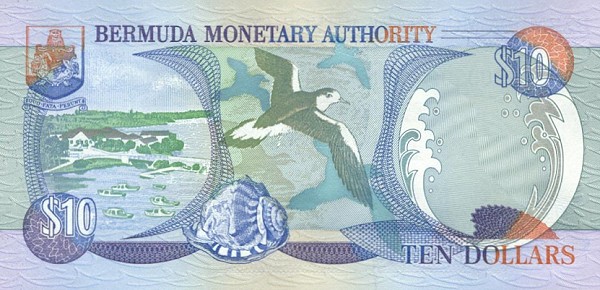 Back of Bermuda p52a: 10 Dollars from 2000