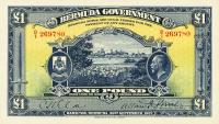 p5b from Bermuda: 1 Pound from 1927